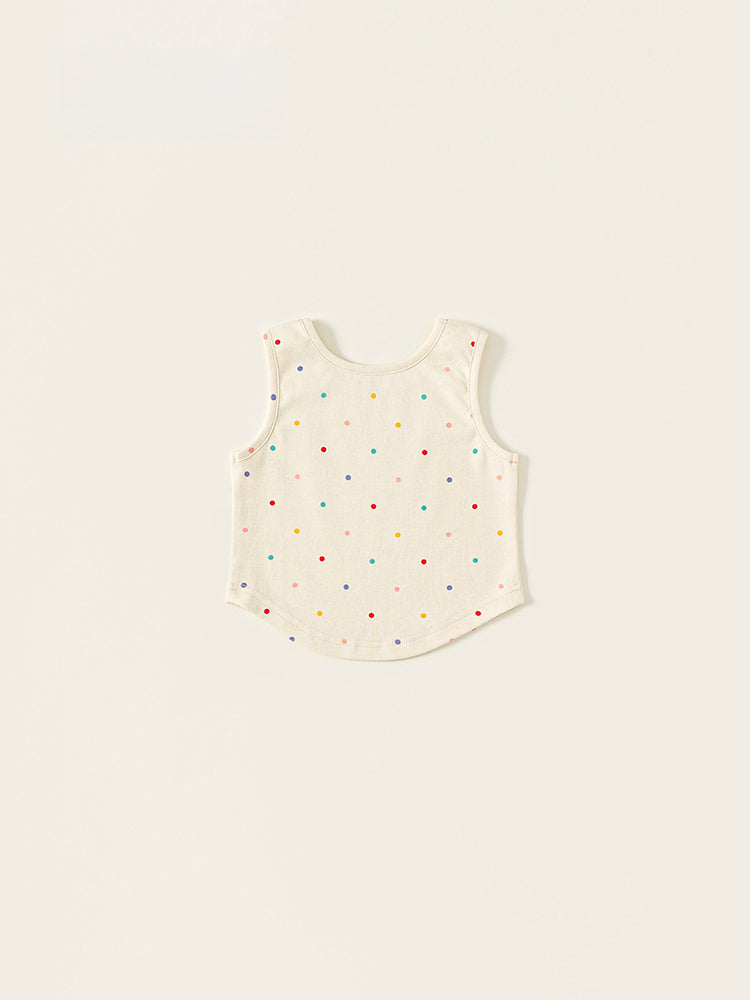 Débardeur fille été – motif pois colorés et coupe confortable tailles 2-6 ans – MIKID'Z