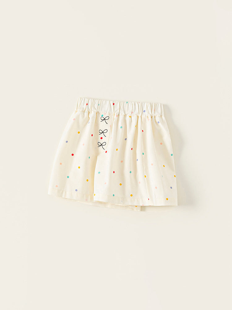 Short fille été – motif pois colorés et coupe confortable tailles 2-6 ans – MIKID'Z